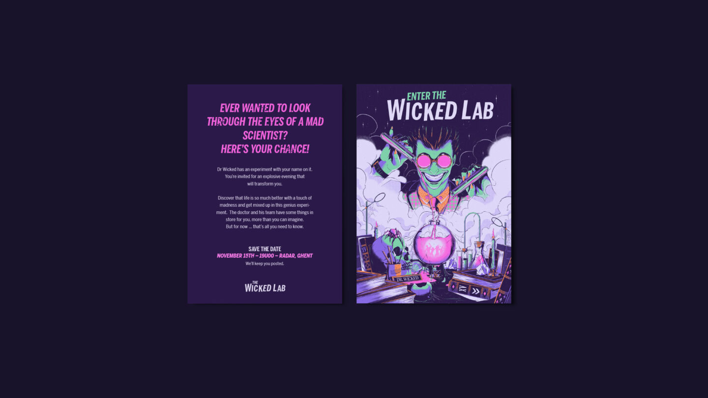 Mockup Wicked lab Save the date